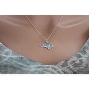 Sterling Silver North Carolina State Charm Necklace